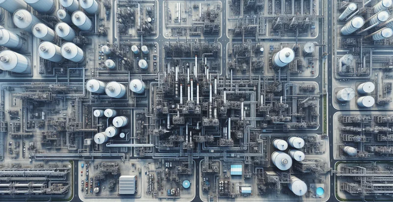 aerial views of factories identifier