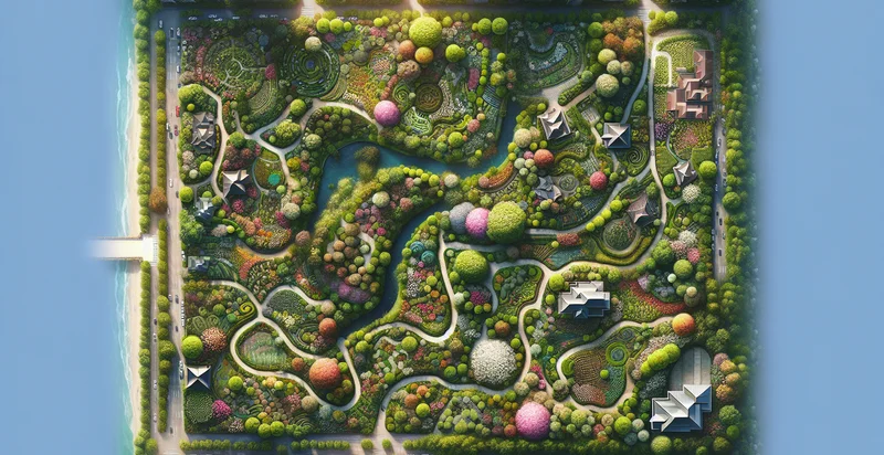 aerial views of gardens identifier