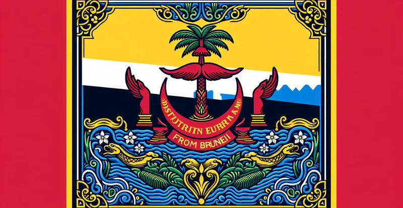 brunei district flags identifier