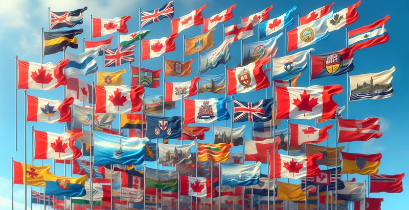 canadian city flags identifier