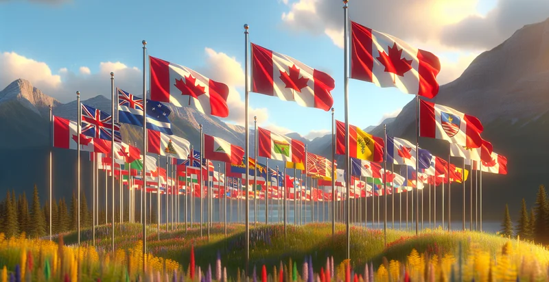 canadian province flags identifier