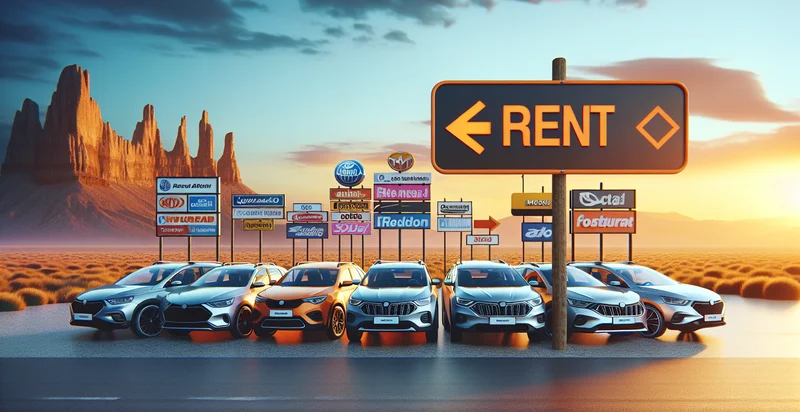 car rentals by logo identifier