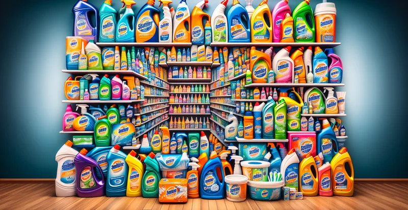 cleaning products by logo identifier