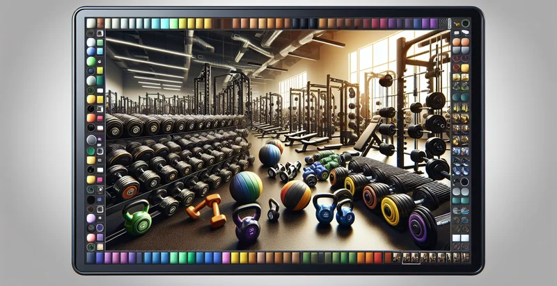 count of free weights in a gym identifier