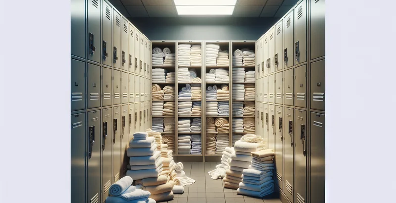 count of towels in the locker room identifier