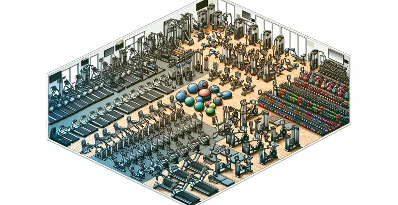 count of workout machines in a gym identifier