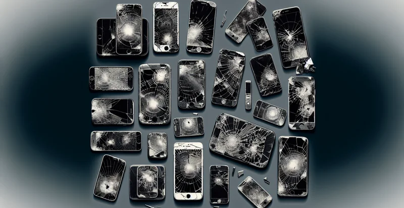 damaged phone screens identifier