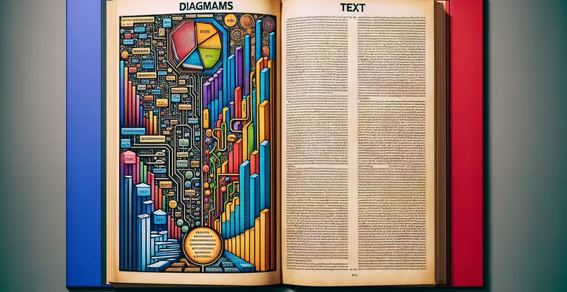 diagrams vs text identifier