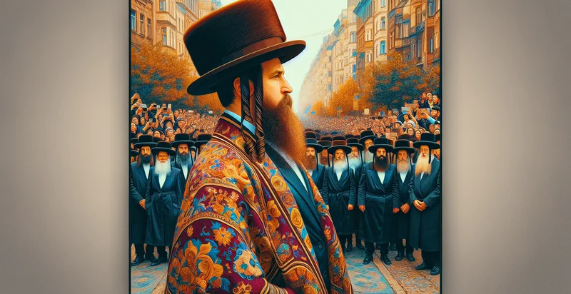 hasidic rebbe by picture identifier