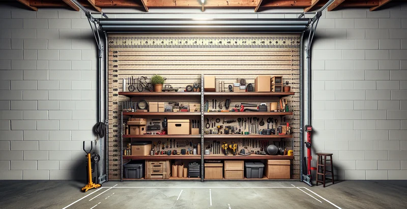 height of garage shelf in inches identifier