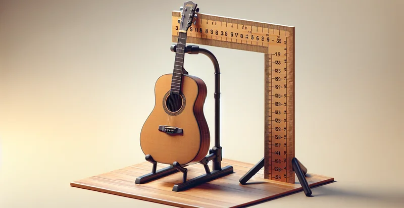 height of guitar stand in inches identifier