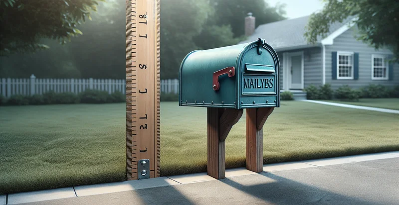 height of mailbox in inches identifier