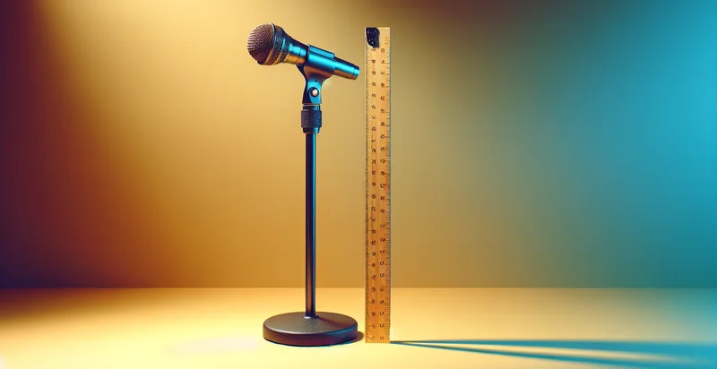 height of microphone stand in inches identifier