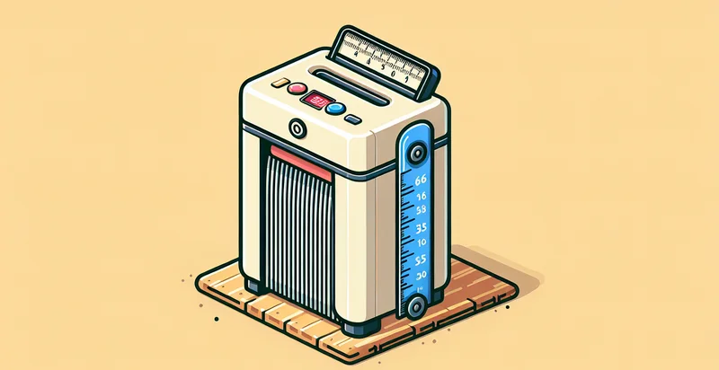 height of paper shredder in inches identifier