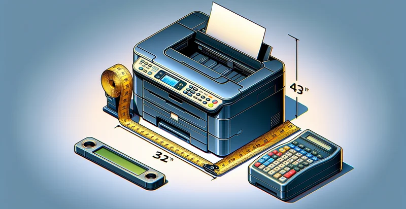 height of printer in inches identifier