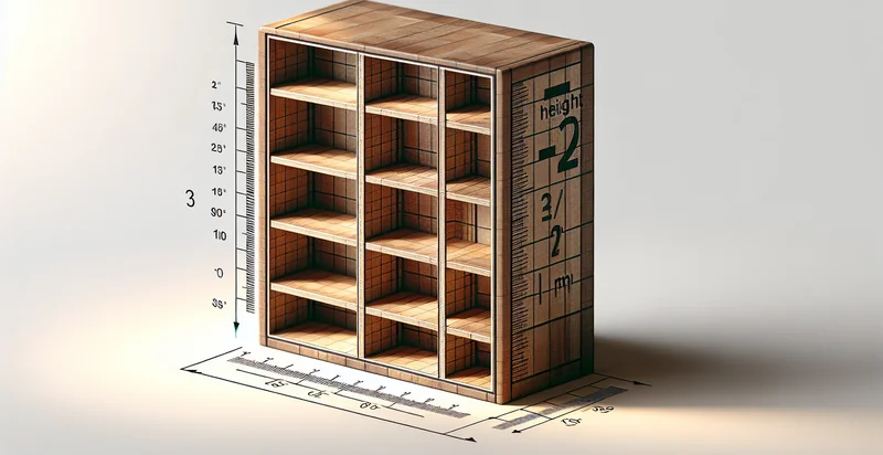 height of shelving unit in feet identifier