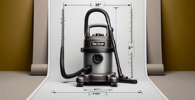 height of shop vacuum in inches identifier