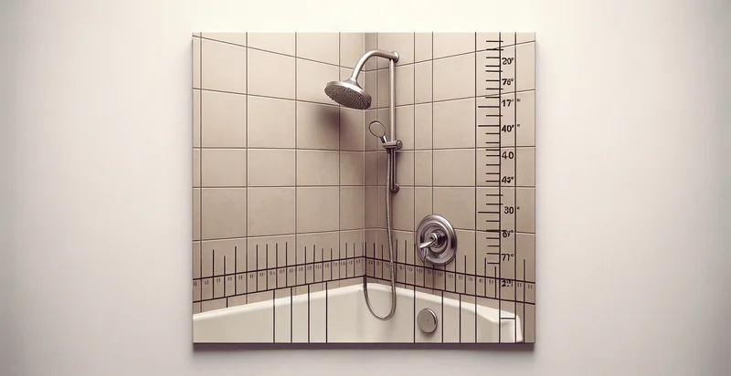 height of shower head in inches identifier