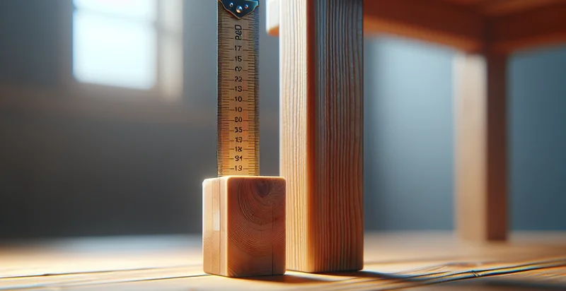 height of table leg in inches identifier