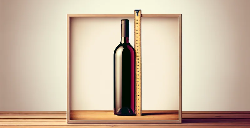 height of wine bottle in inches identifier