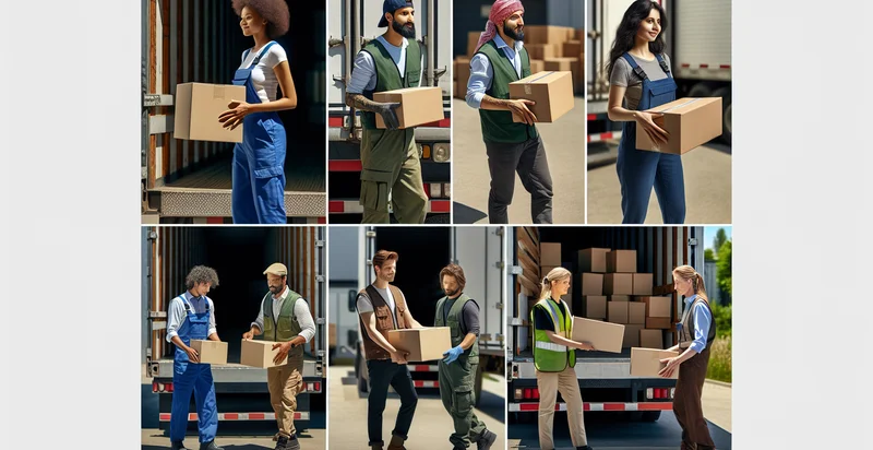 how many people are unloading a truck identifier