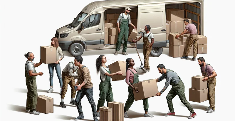 how many people are unloading a van identifier