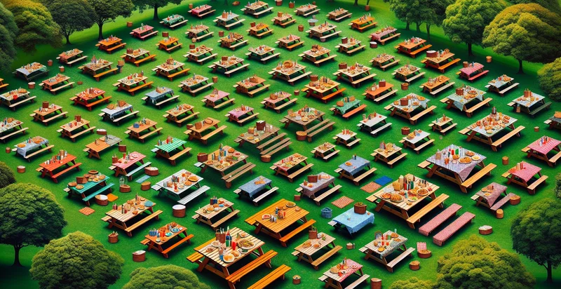 how many picnic tables there are identifier