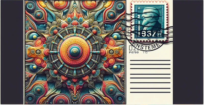 if a postcard has a stamp identifier