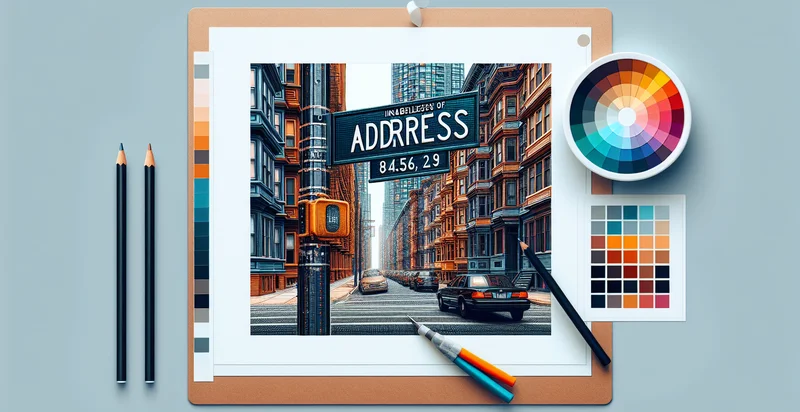 if address is in text identifier