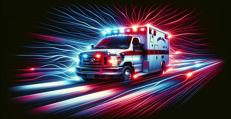 if an ambulance is flashing identifier