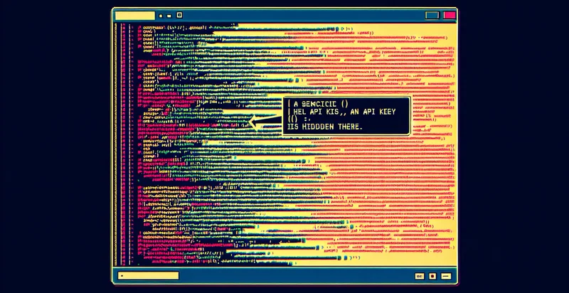 if api key is in code comments identifier