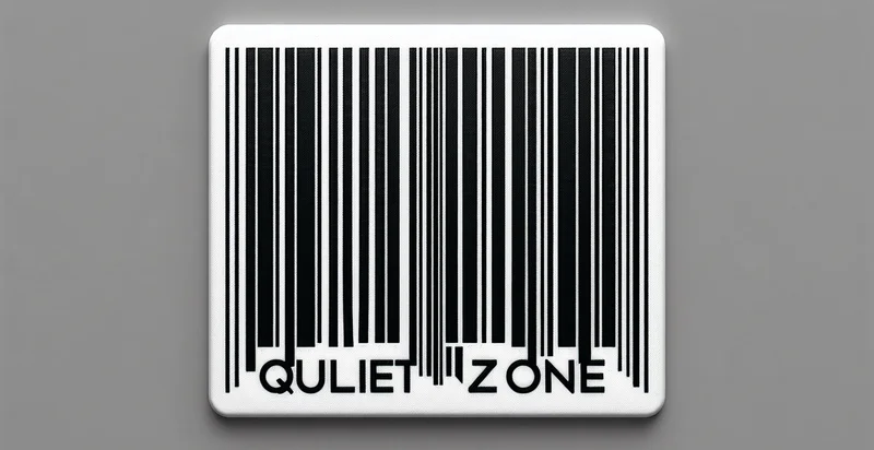 if barcode has quiet zone identifier