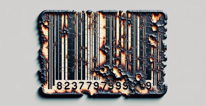 if barcode shows heat damage identifier