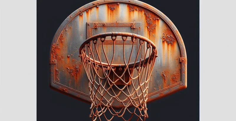 if basketball rim is rusted identifier