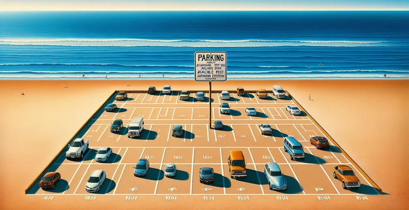 if beach parking is available identifier