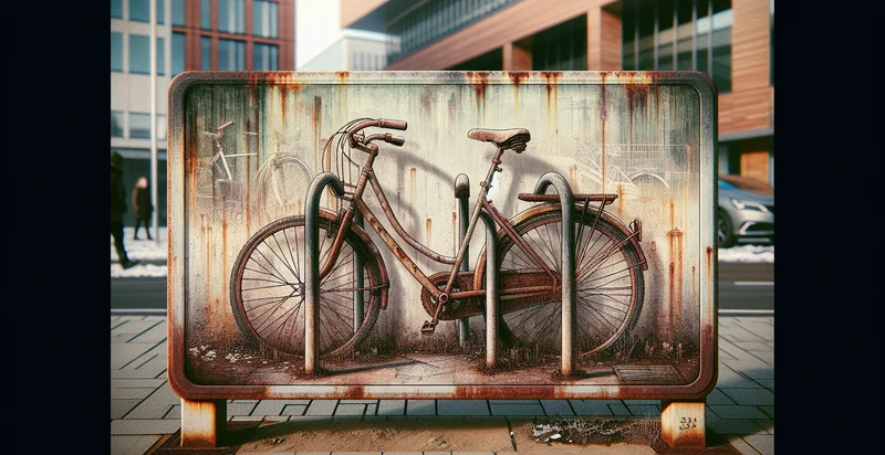 if bike rack is rusted identifier