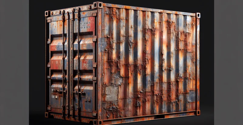 if cargo container is rusted identifier