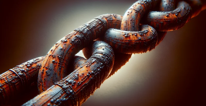 if chain is rusted identifier