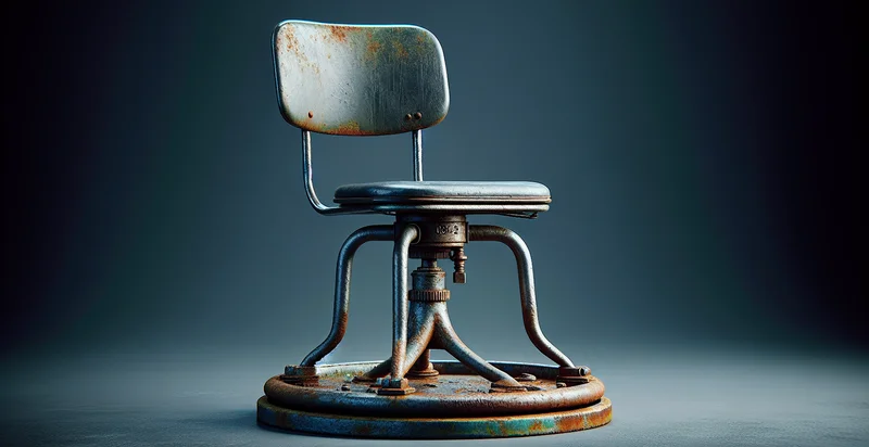 if chair base is rusted identifier