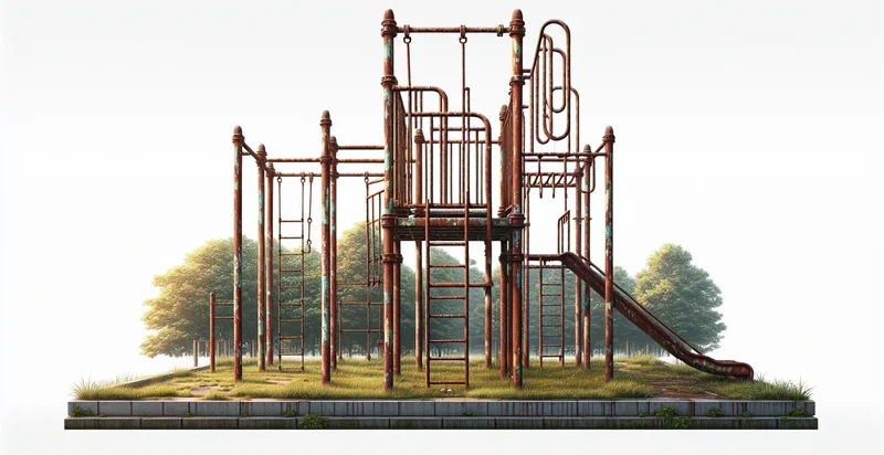 if climbing frame is rusted identifier