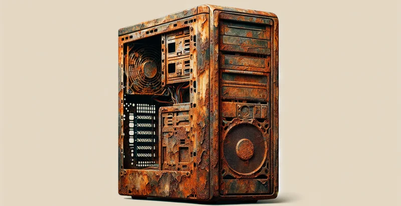 if computer case is rusted identifier