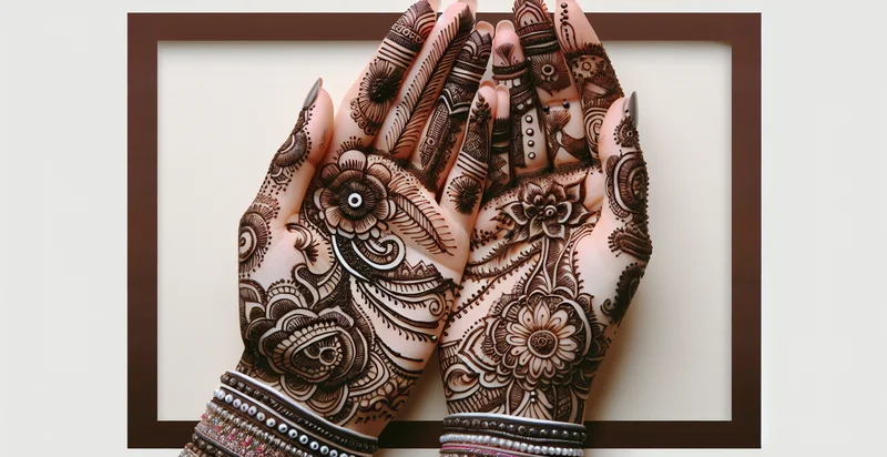 if contains mehndi design identifier