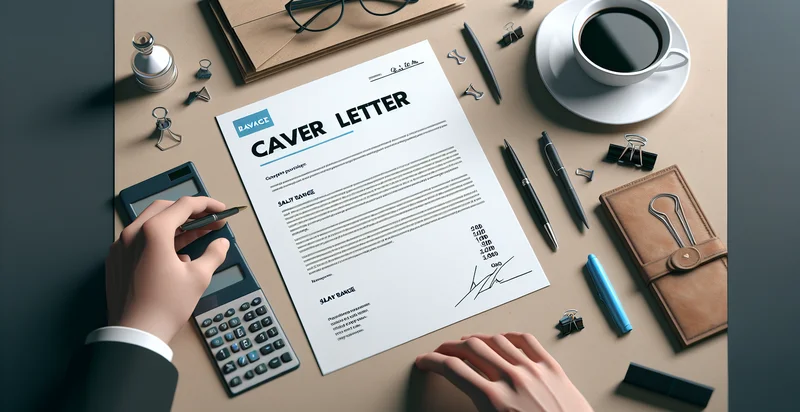 if cover letter gives salary range identifier