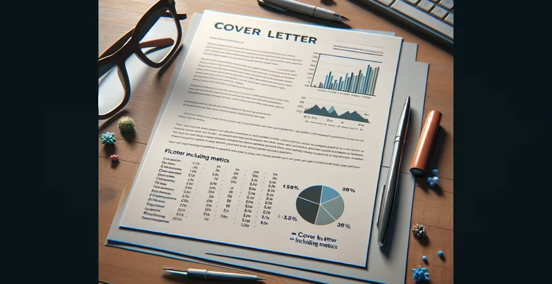 if cover letter includes metrics identifier