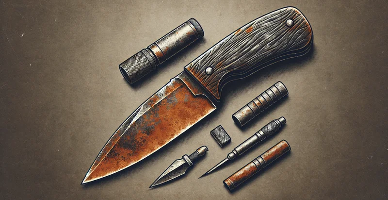 if craft knife is rusted identifier