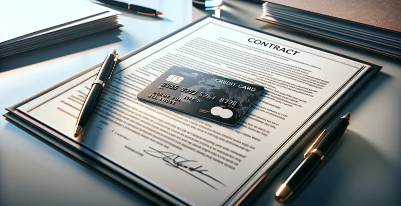 if credit card is in a contract identifier