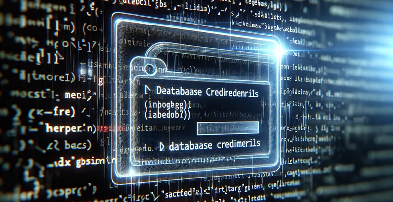 if database credentials are in metadata tags identifier