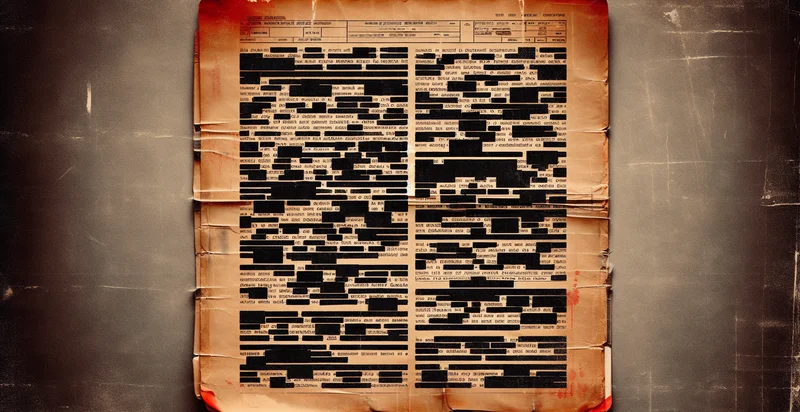 if document has redactions identifier