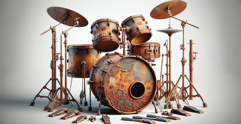 if drum hardware is rusted identifier