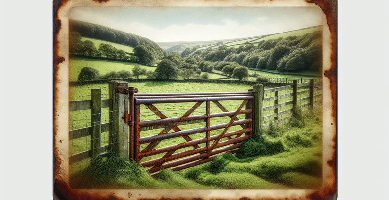 if farm gate is rusted identifier